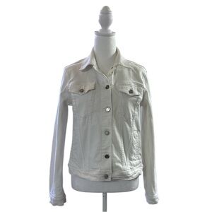 GAP Classic White Denim Jacket